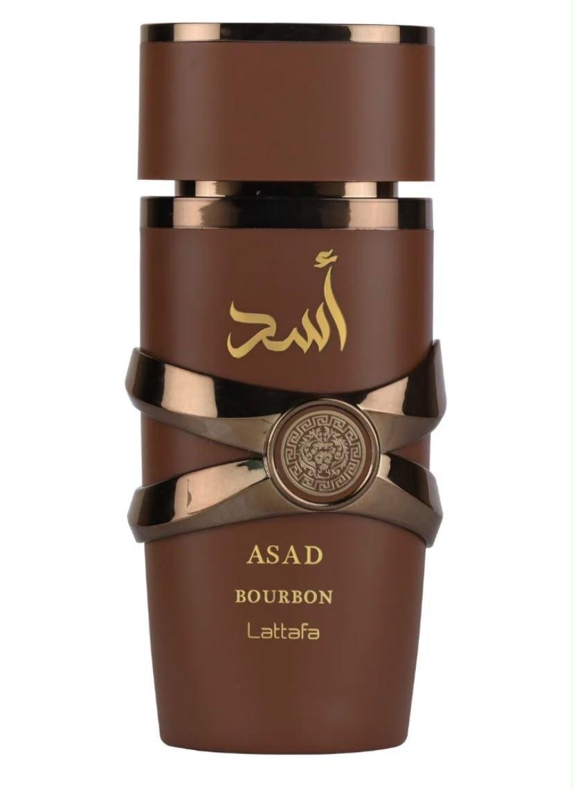Frasco e caixa do perfume Asad Bourbon